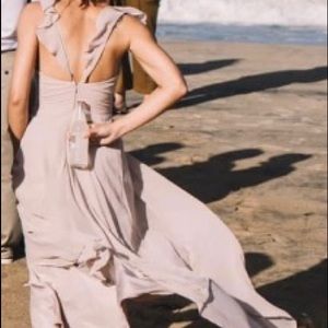 Ruffle strap Biscotti size2 bridesmaids dress